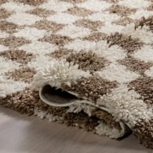 Adelaide Checkered Shaggy Rug img 2