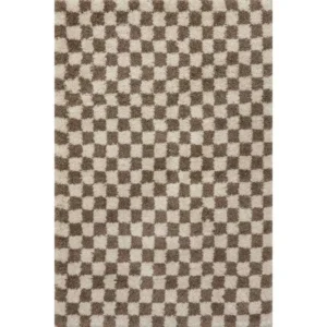 Adelaide Checkered Shaggy Rug img 3