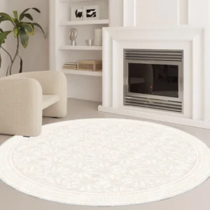 Alexis Bordered Cream Turkish Carpet img 2