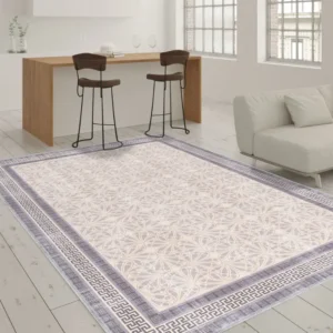 Alexis Bordered Purple Turkish Carpet image 2