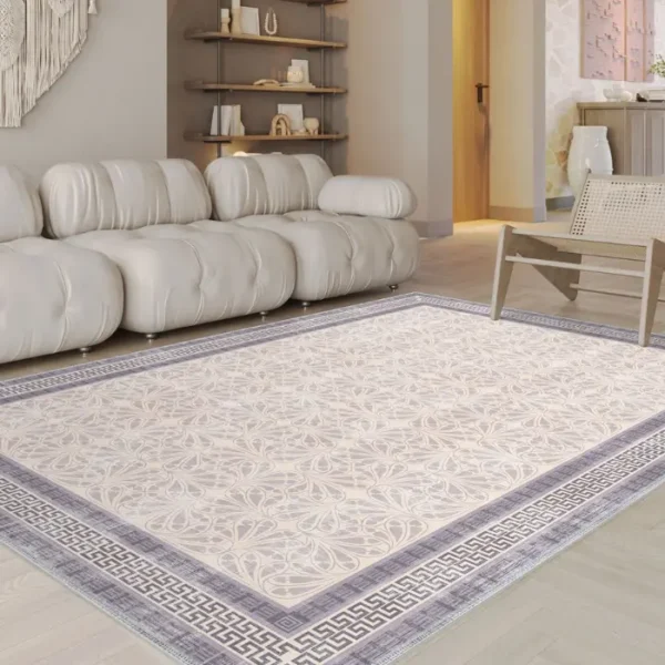 Alexis Bordered Purple Turkish Carpet image 3