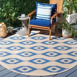 Beach House Power Round Rug