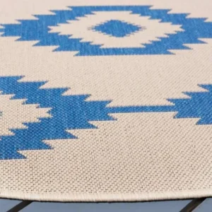 Beach House Power Round Rug img 1