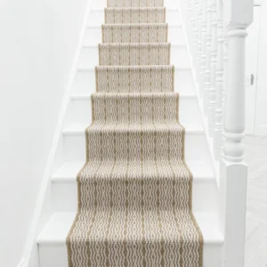 Cable Brown Stair Carpet