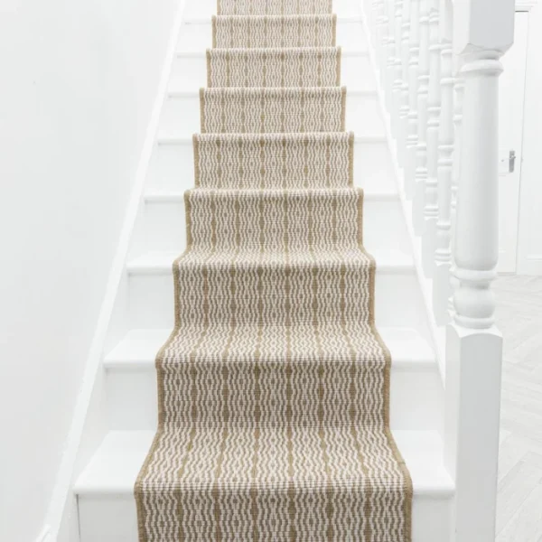 Cable Brown Stair Carpet