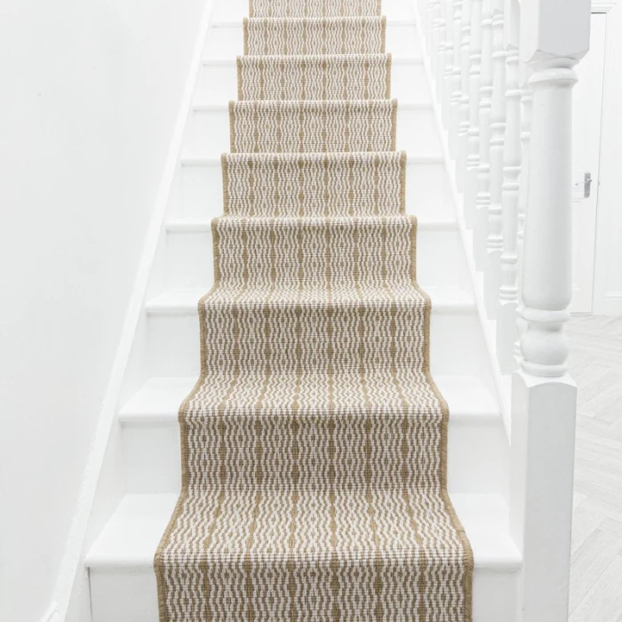 Cable Brown Stair Carpet