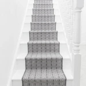 Cable Grey Stair Carpet