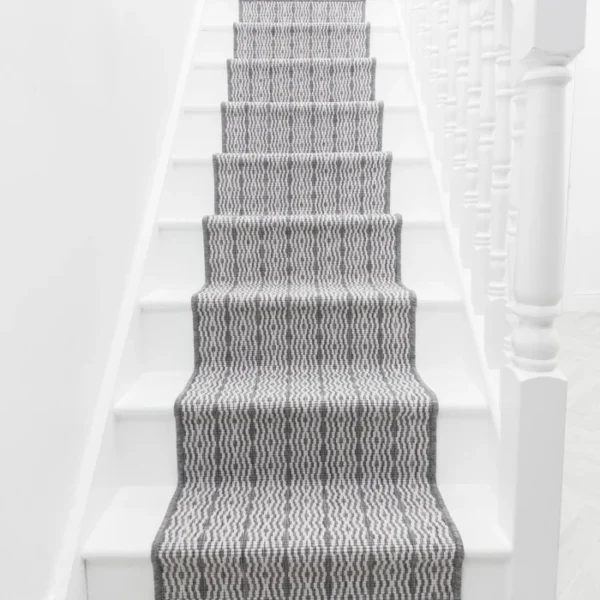 Cable Grey Stair Carpet