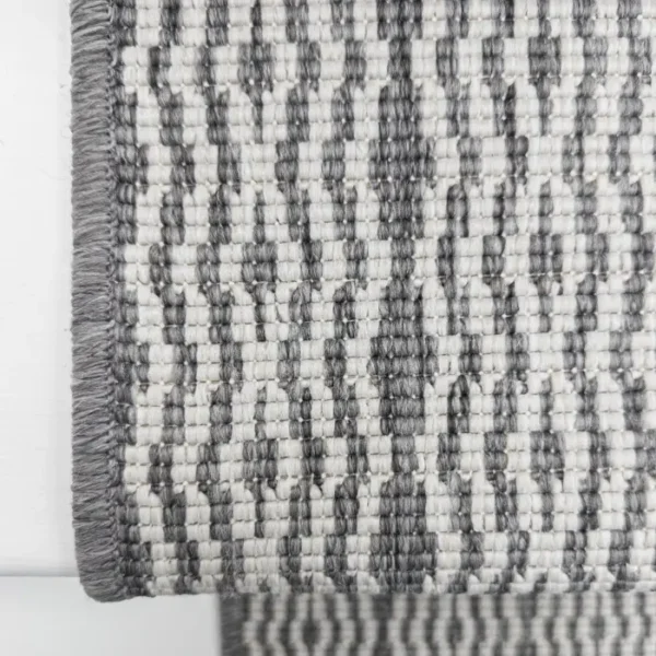 Cable Grey Stair Carpet image 2