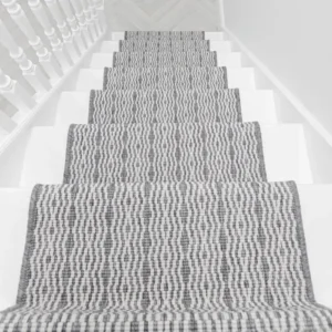 Cable Grey Stair Carpet image 3