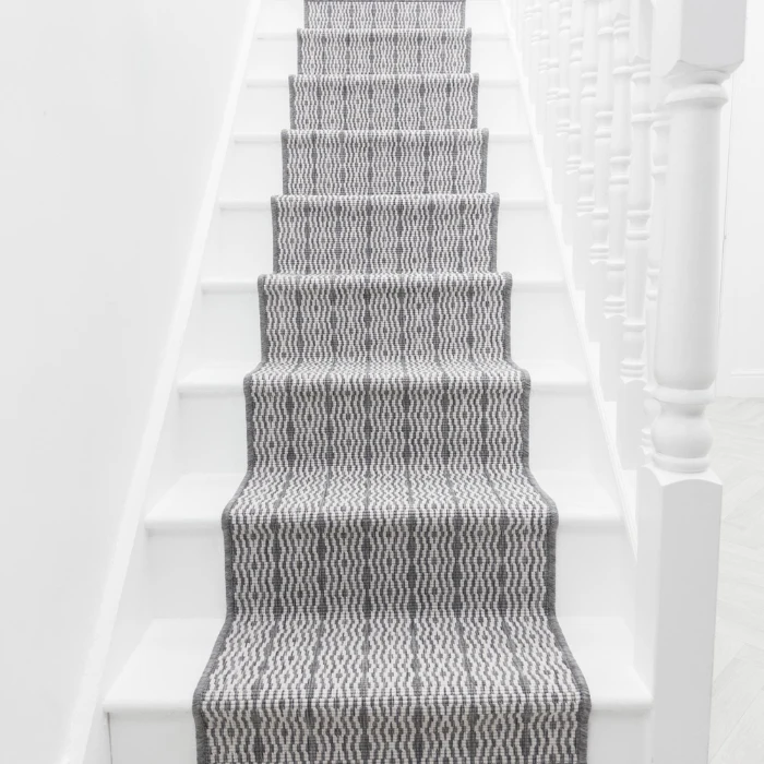 Cable Grey Stair Carpet
