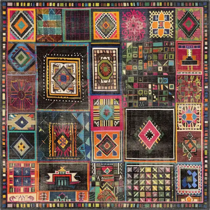 Cassian Boho Patchwork Turkish Rugs