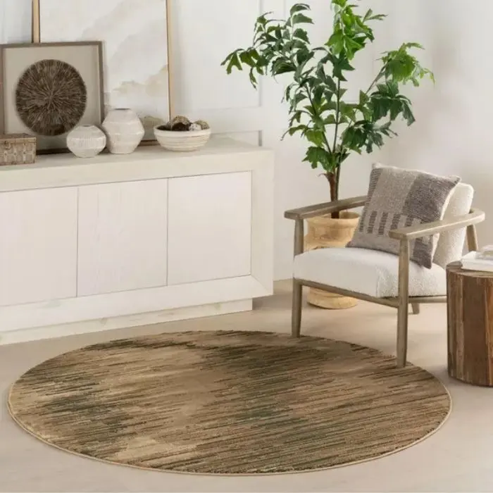 Chandani Abstract Washable Round Rug
