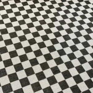 Checkered Outdoor Rug Geometric img 1