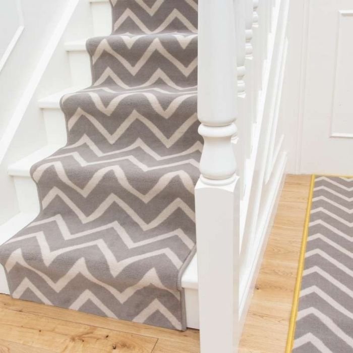 Chevron Pattern Stair Runner