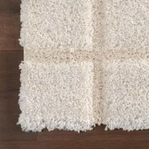 Christabel Checkered Shaggy Rug img 1