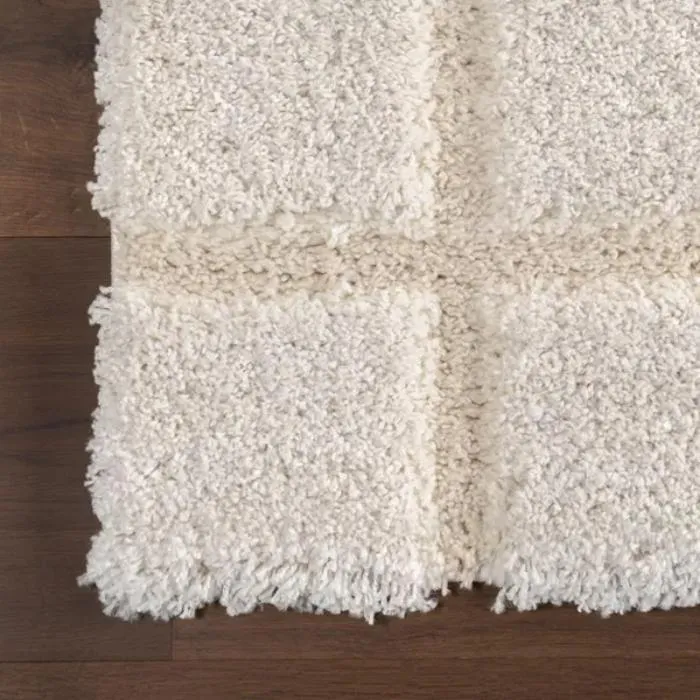 Christabel Checkered Shaggy Rug img 1