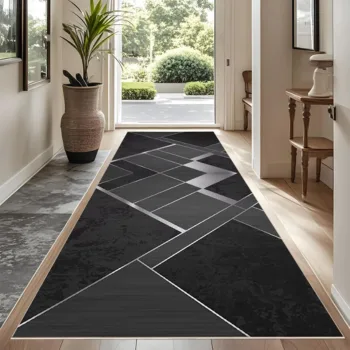 Traditional patterned runner rug for living room