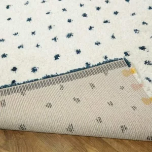 Confetti Shaggy Balta Rug img 2