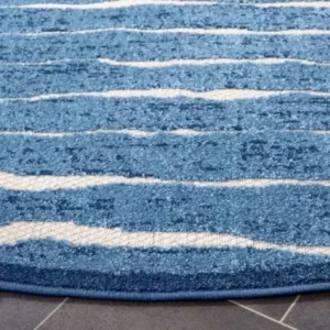 Cottage Power Loomed Round Rug img 1