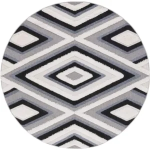 Cottage Power Loomed Round Rug img 2