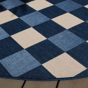 Courtyard UV Resistant Round Rug img 1