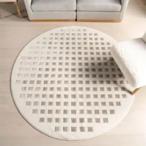 Daleyza Textured Round Rug