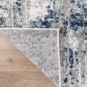 Distressed Abstract Round Rug img 2