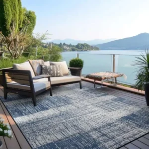 Distressed Boxes Outdoor Rug