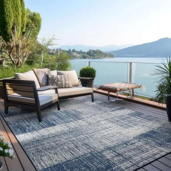 Distressed Boxes Outdoor Rug