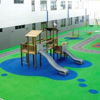 EPDM floor installation for play area
