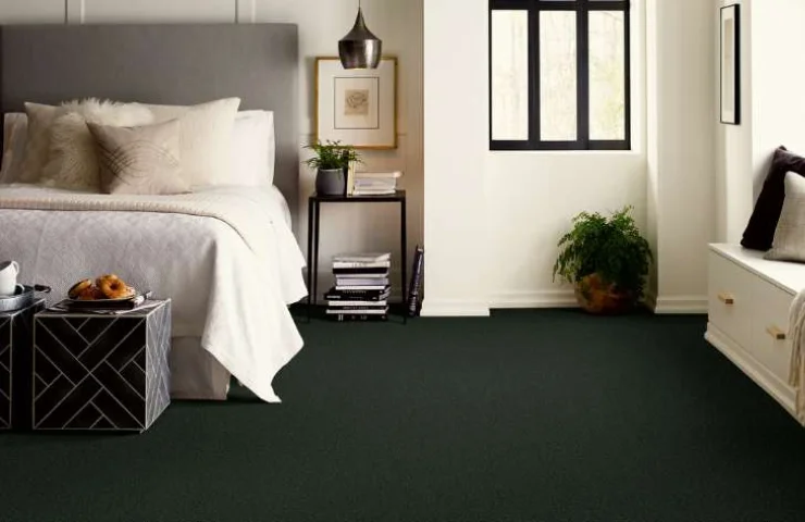 Elegant Black Bedroom Carpet Designs in Dubai
