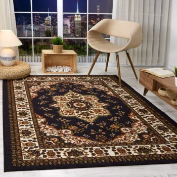 Persian Carpets Dubai 26 Skilled carpet fitters installing Persian carpet Dubai