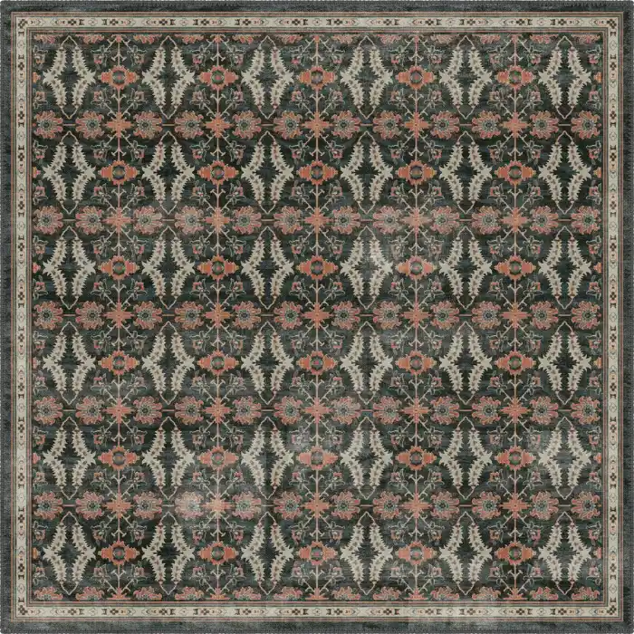 Faelan Multi-Coloured Vintage Turkish Carpet