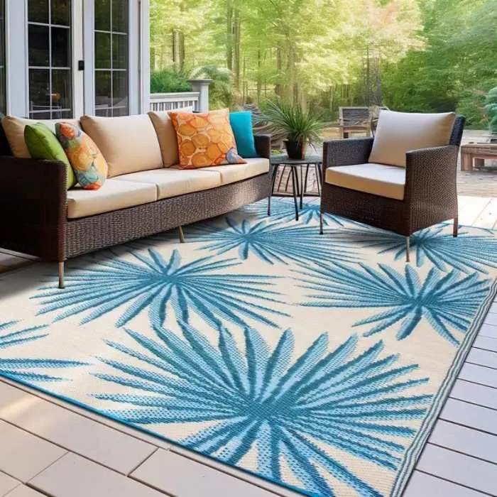 Floral Tropical Outdoor Rug