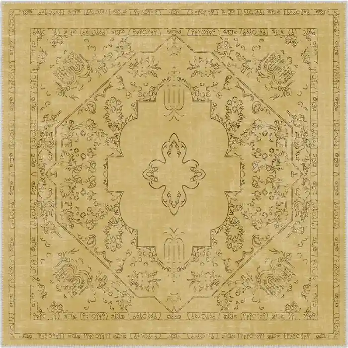 Gabriel Yellow Vintage Turkish Carpet