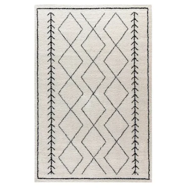 Geometric Bohemian Shaggy Rug img 3