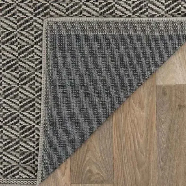 Geometric Border Outdoor Rug img 2