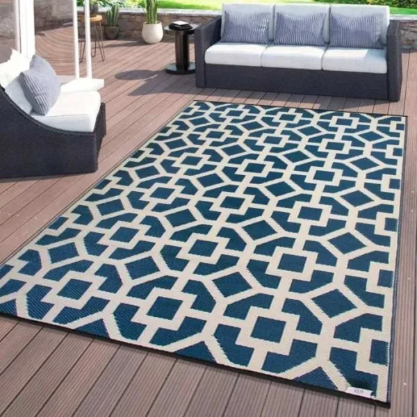 Geometric Contemporary Outdoor Rug img 1