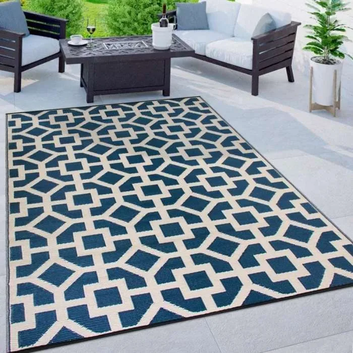 Geometric Contemporary Outdoor Rug