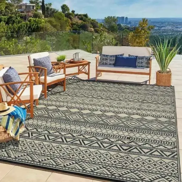 Geometric Patio Outdoor Rug