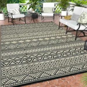 Geometric Patio Outdoor Rug img 1