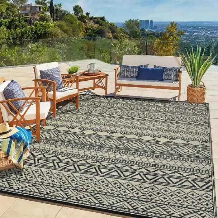 Geometric Patio Outdoor Rug