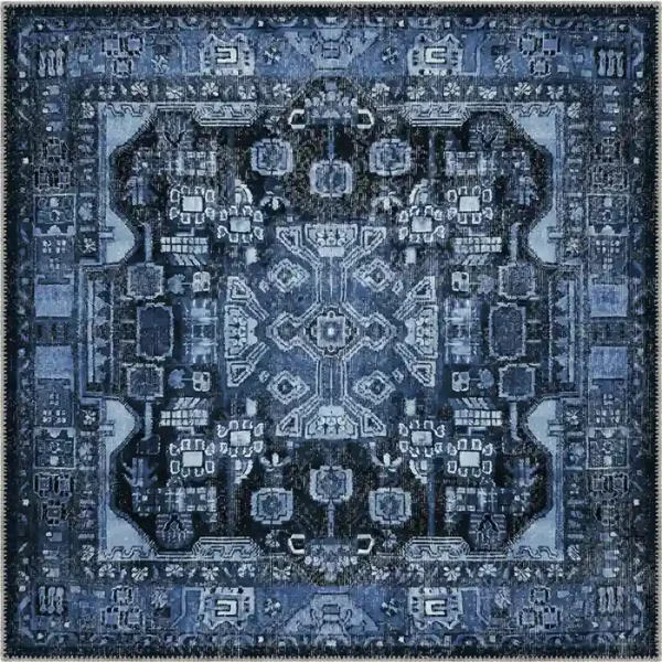 Gideon Blue Medallion Turkish Carpet