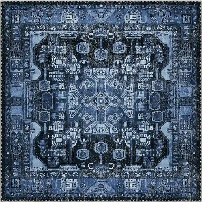 Gideon Blue Medallion Turkish Carpet
