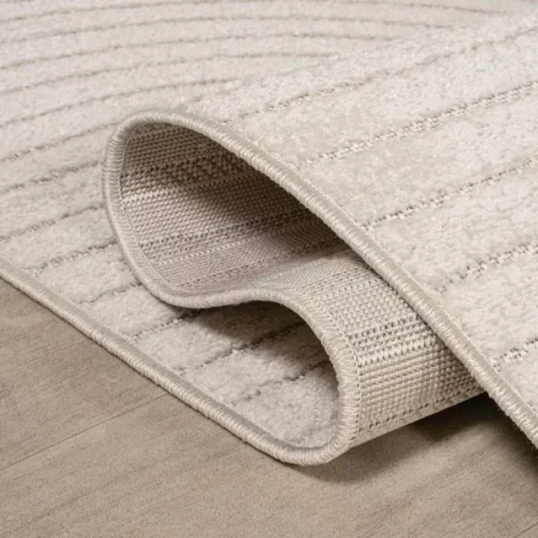 Hallie Curve Geometric Round Rug img 3