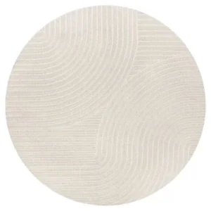 Hallie Curve Geometric Round Rug img 4