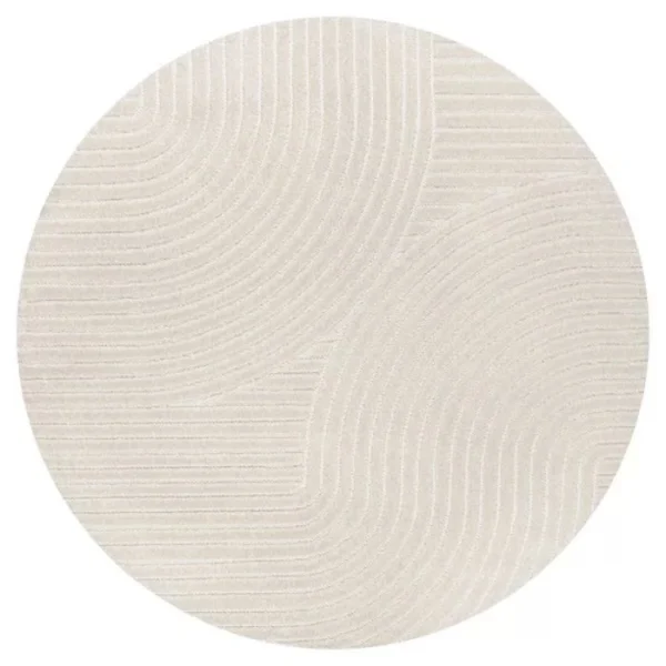 Hallie Curve Geometric Round Rug img 4