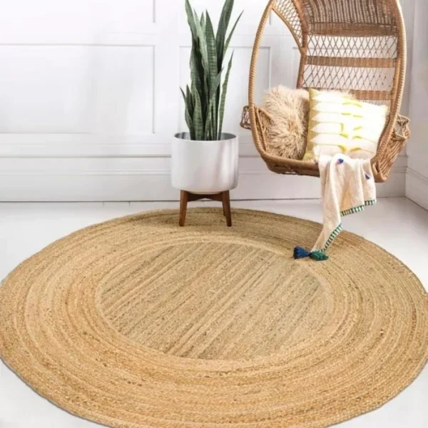 Harmony Boho Jute Round Rug