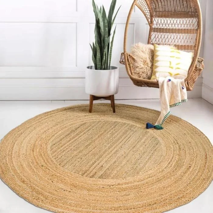 Harmony Boho Jute Round Rug